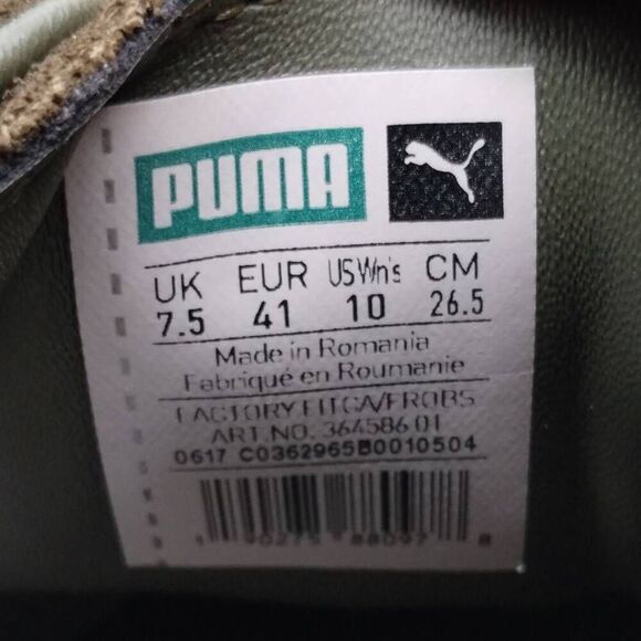 Puma Suede Platform Strap Casual Sneakers Womens Size 10 Olive Green Shoes‎ - Picture 9 of 9